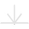 Ekena Millwork Kennewick Architectural Grade PVC Gable Bracket, 96"W x 64"H x 2"D x 4"F, 16/12 Pitch GBP096X64X0204KEN00 - alternate 4